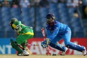Dinesh Karthik in action in Asia Cup 2014