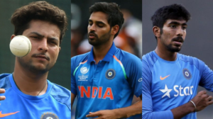 kuldeep yadav, bhuvneshwar kumar, jaspreet bumrah