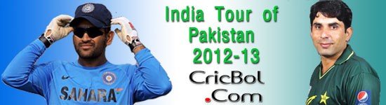 India Tour of Pakistan - Cricket tournament - 2012-13