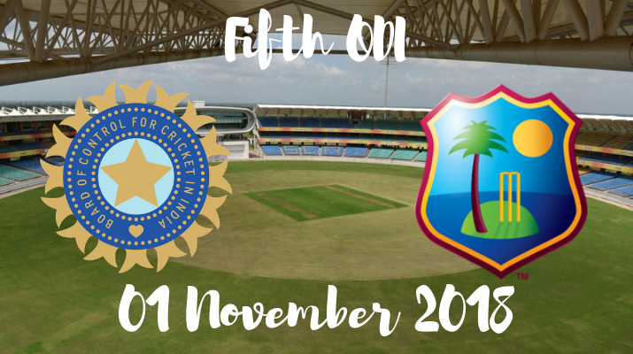 India vs west indies fifth odi